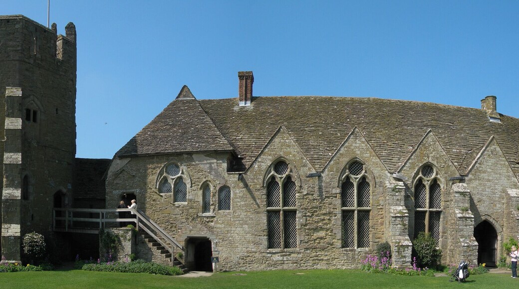 Stokesay Castle Courtyard Panorama