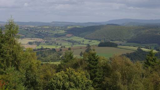 View from Bury Ditches hill fort.