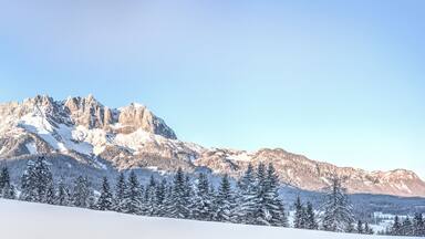 der Wilde Kaiser in den letzten Sonnenstrahlen