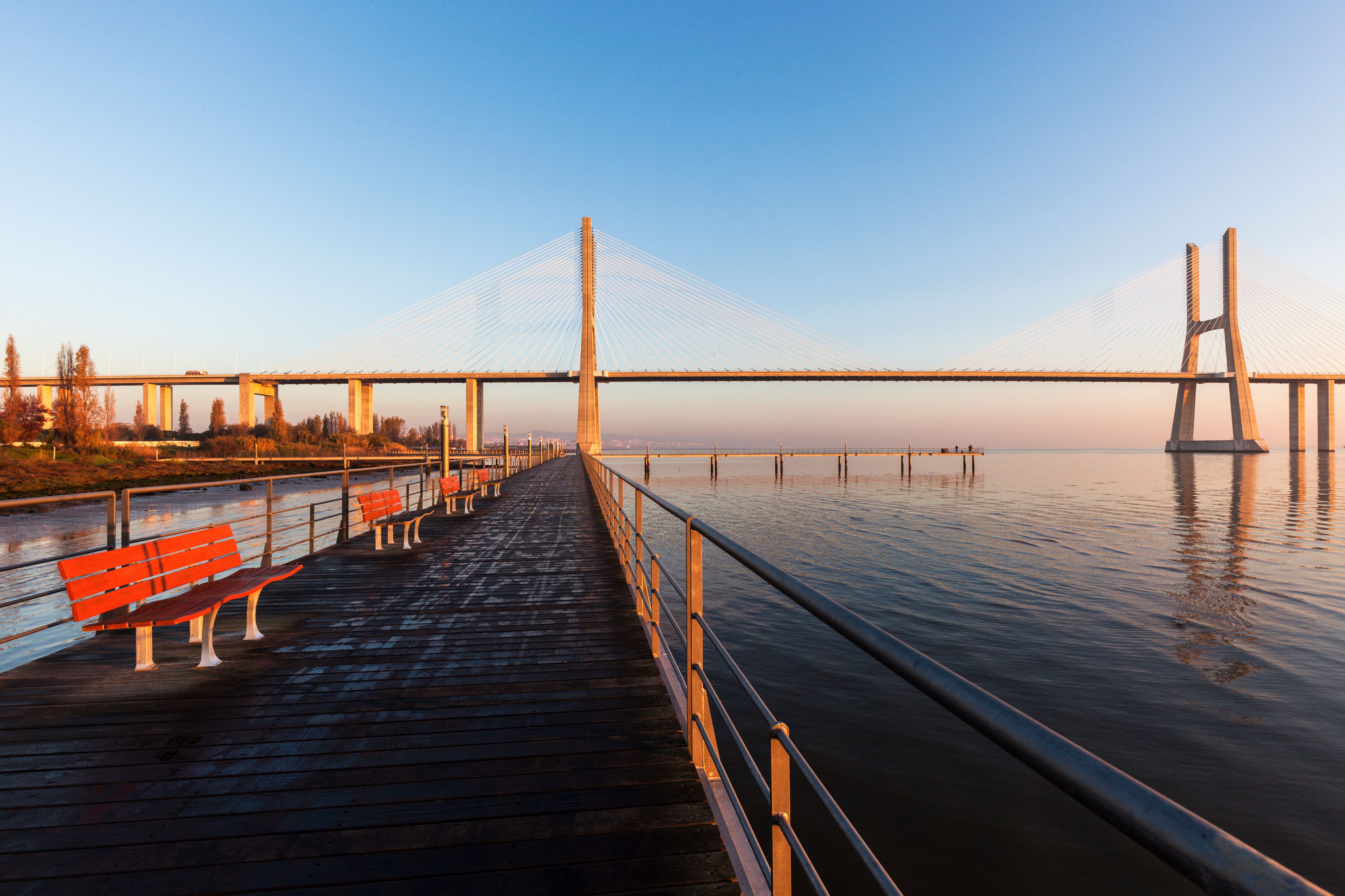Vasco da Gama Bridge in Lisbon