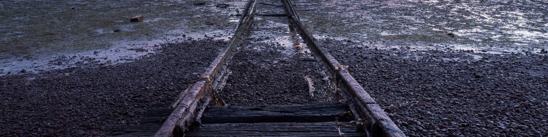 Sunrise at an old boat launch in Newhaven