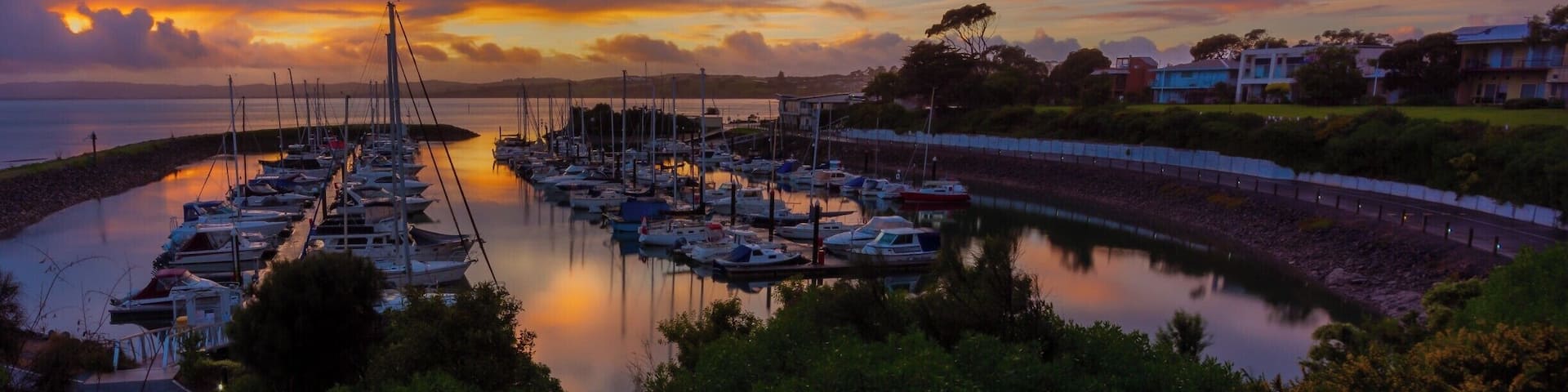 A great sunrise at Newhaven Marina taken in September. This is a great spot to watch the sun rise over Westernport Bay and the marina.