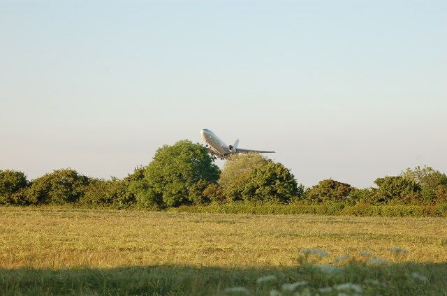 Takeoff. A Lockheed D.C.10 Departs From R.A.F.Brize Norton,Oxfordshire.This Aircraft Belongs to OMNI AIR INTERNATIONAL.