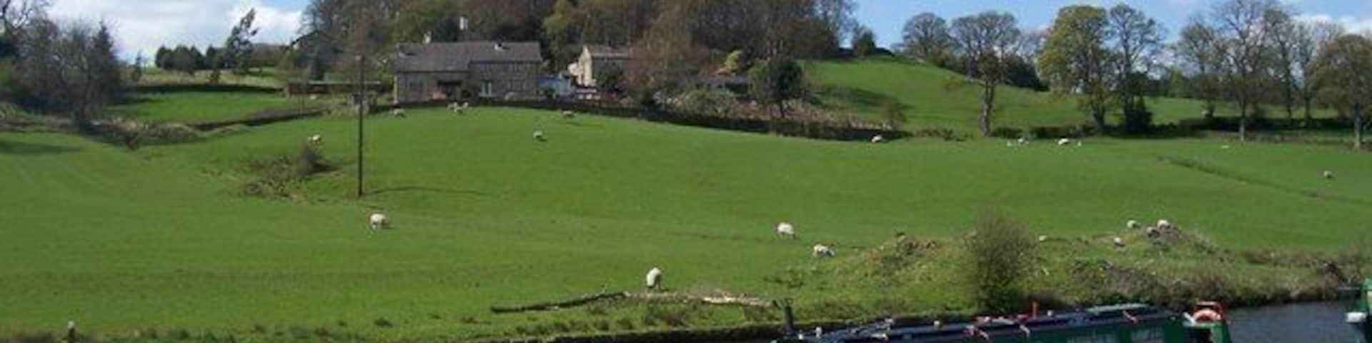 Foulridge Hall from the Lime Kilns.