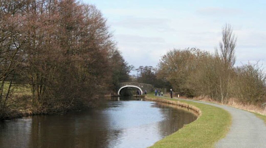 View of Daubers Bridge. Bridge 147 on the Leeds and Liverpool Canal. This is the highest section of the canal at 487 feet above sea level running between 775732 to the north and 716692 to the south, a distance of 6 lock free miles.