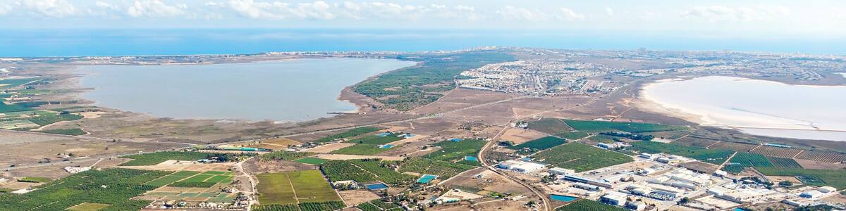 Aerial view Los Montesinos townscape. Spain