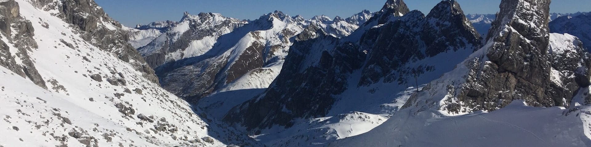 This is the cradle of skiing. The Arlberg Region with hundreds of slopes, nice people, big party and a good quality of snow.