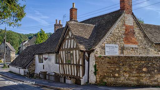 The Ancient Ram Inn is a Grade II* listed building and a former pub located in Wotton-under-Edge, a market town within the Stroud district of Gloucestershire, England. It is said to be one of the most haunted hotels in the country. Wikipedia