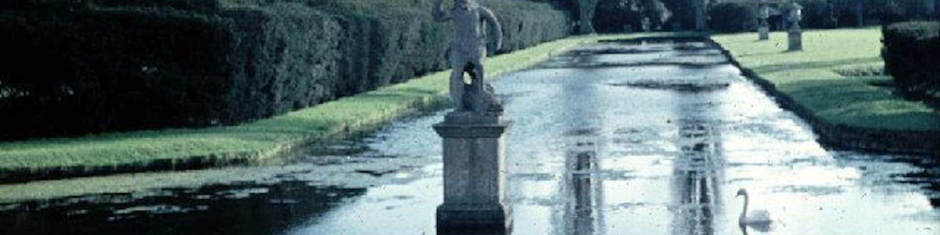 Westbury Court Water Garden 1959. Picture scanned from old Agfacolor slide