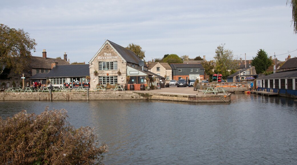 The Riverside pub on The Thames in Lechlade, Gloucestershire in the United Kingdom
