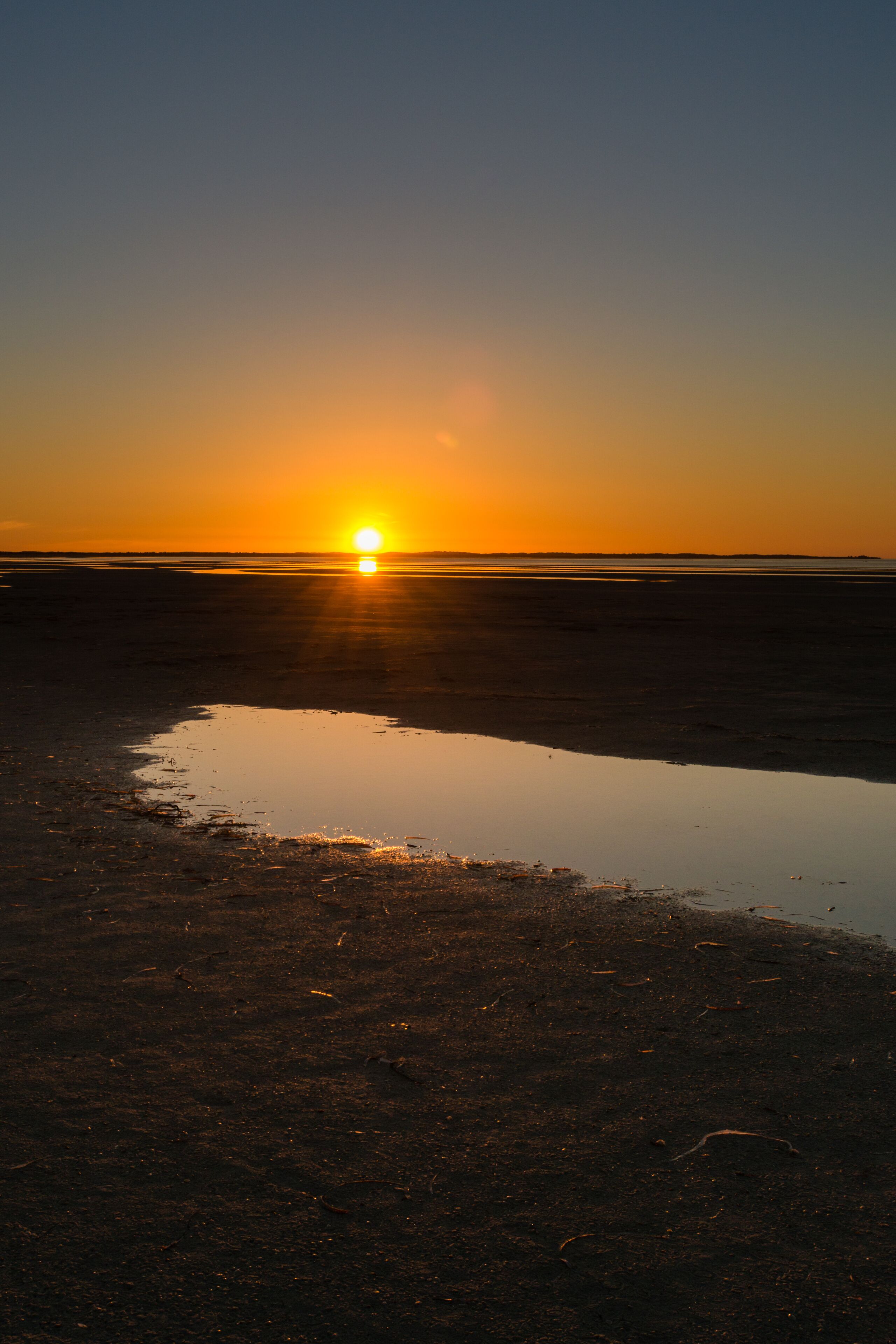 sunset over low tide, Port Hughes, SA, Australia