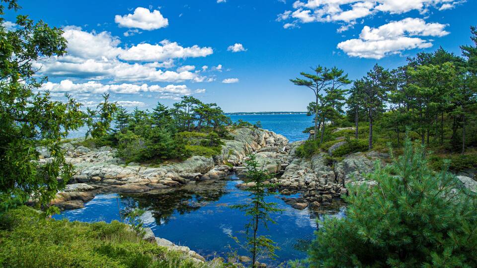 View of Sheepscot Bay from Georgetown Maine
