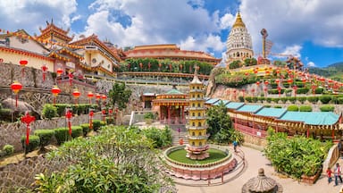 Kek Lok Si Temple panoramic view on Penang island, Georgetown, Malaysia