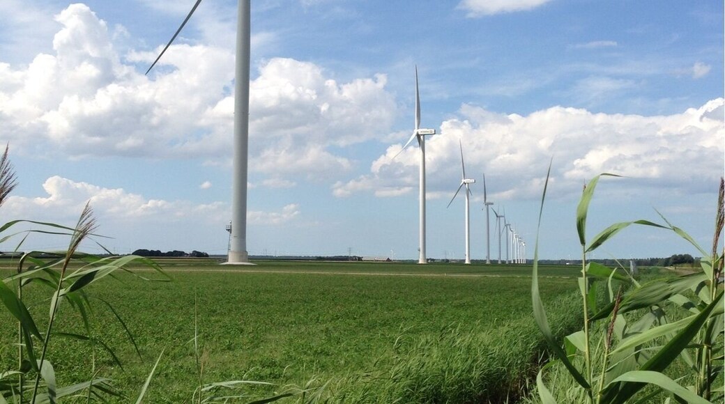 Windmill (v)alley. Wonder why they must be placed in a fairly straight line.