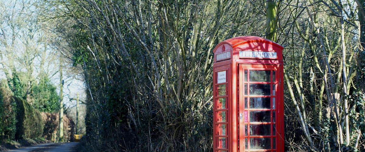 Telephone Box at Gundleton, Hampshire Located at the village crossroads. Goscombs Lane is to the left of picture, and proved to be an interesting choice of route.