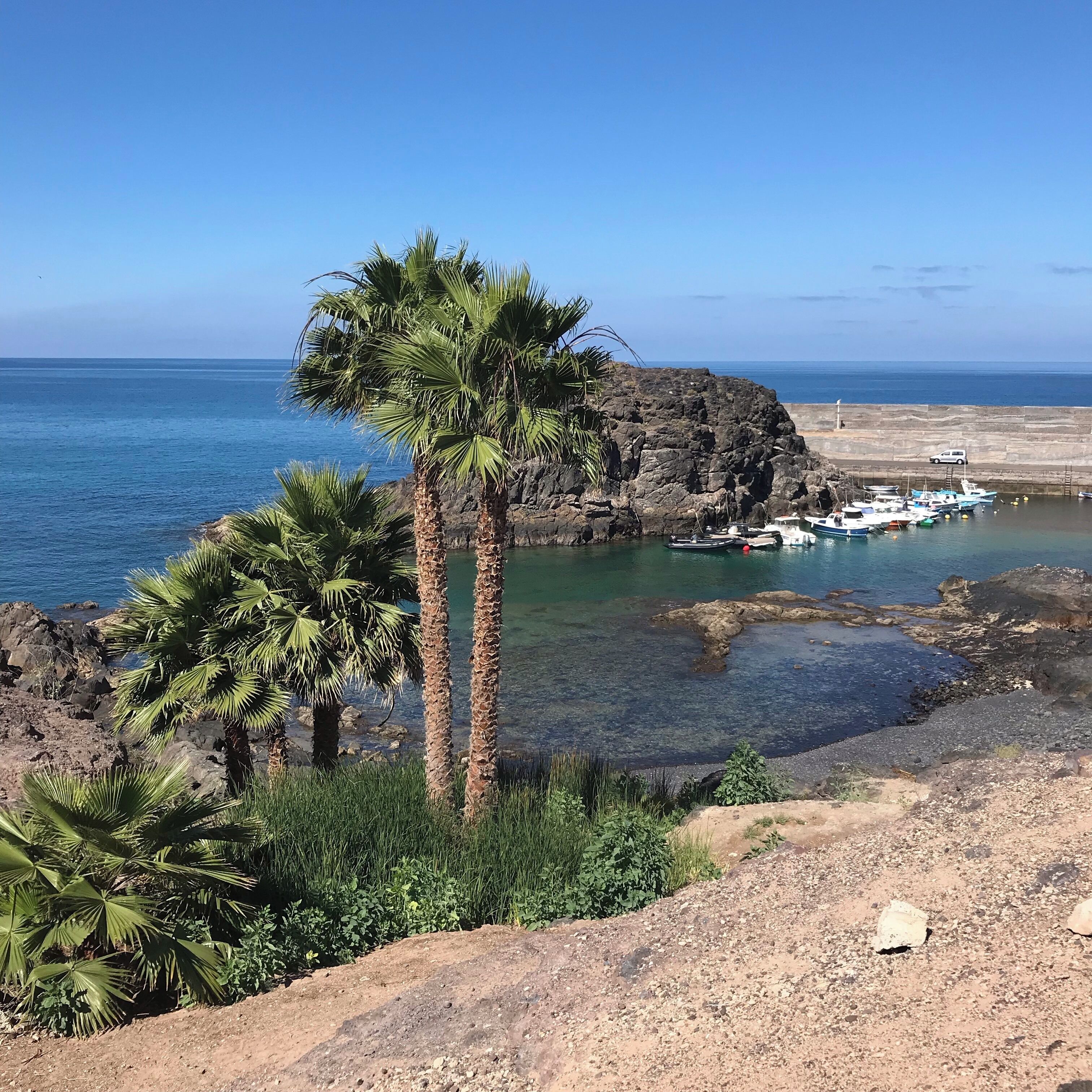 A beautiful and natural harbour. No filters required at all, everything really is this blue!
