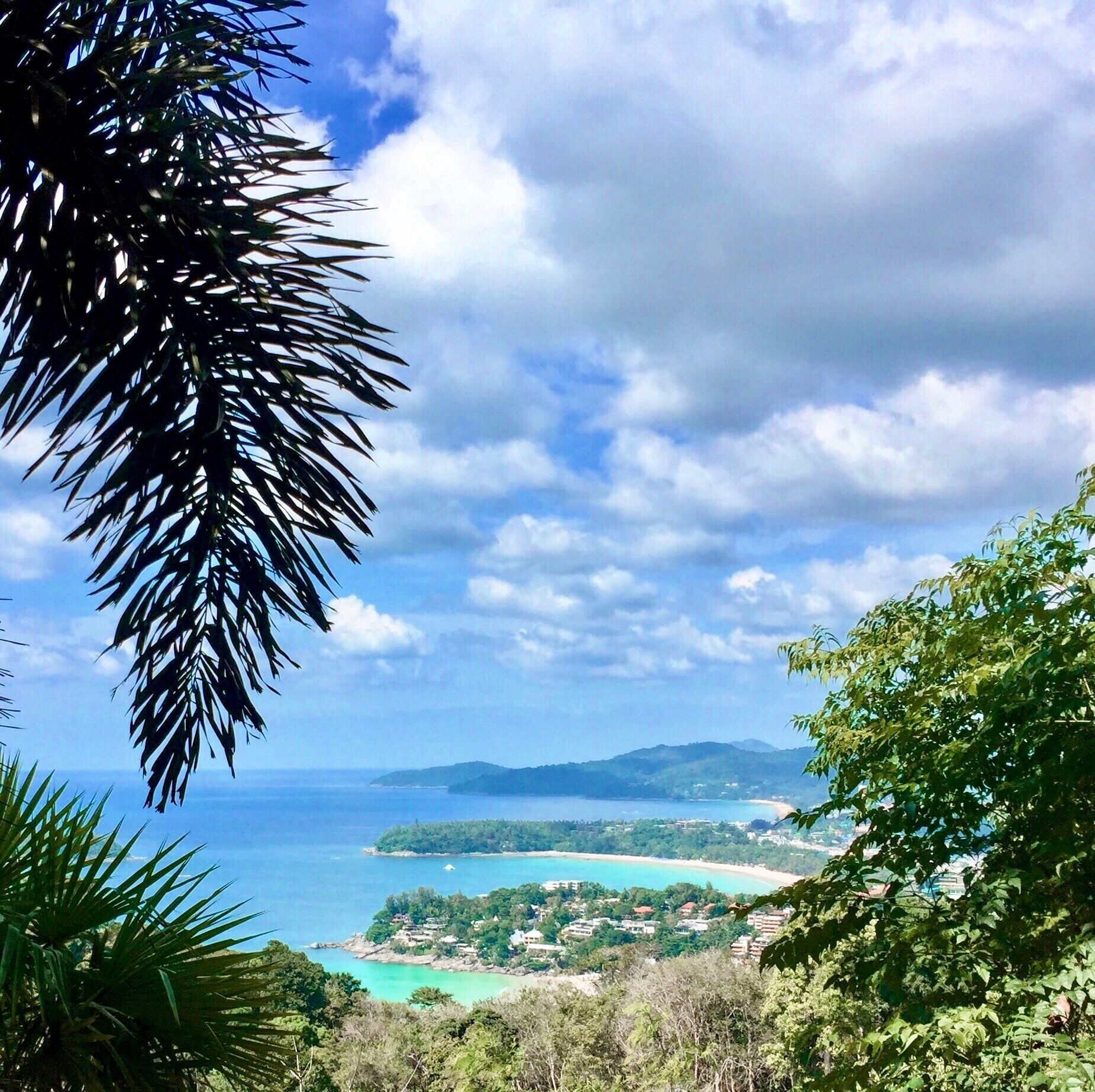 There's more to Phuket than just nightlife. On a clear day, hike up to Karon View Point (or take a scooter) and you'll be rewarded with this stunning view of the three bays. #LifeAtExpedia #BeachBound #Phuket #Thailand