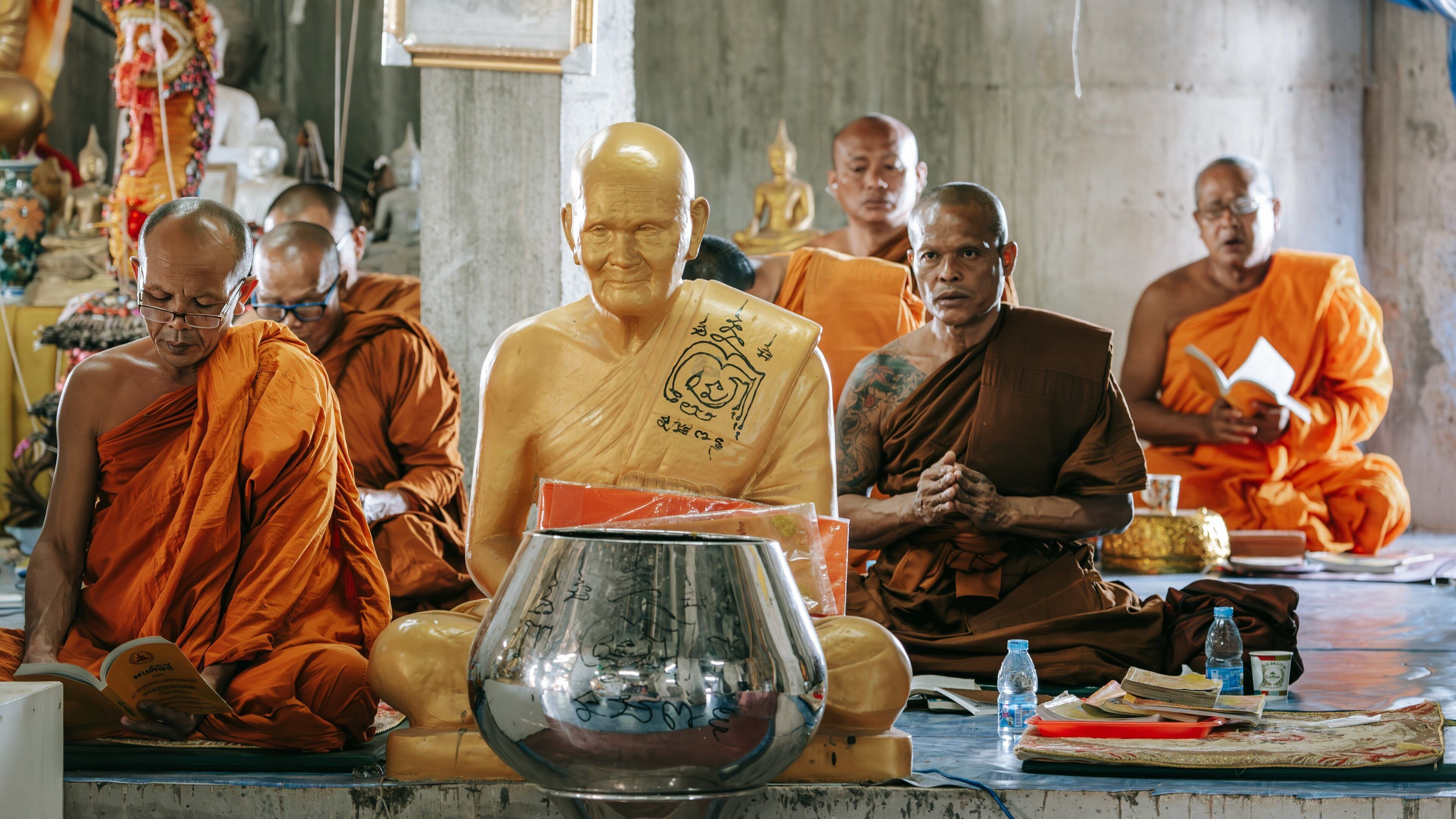 Big Buddha which includes interior views, a temple or place of worship and religious aspects
