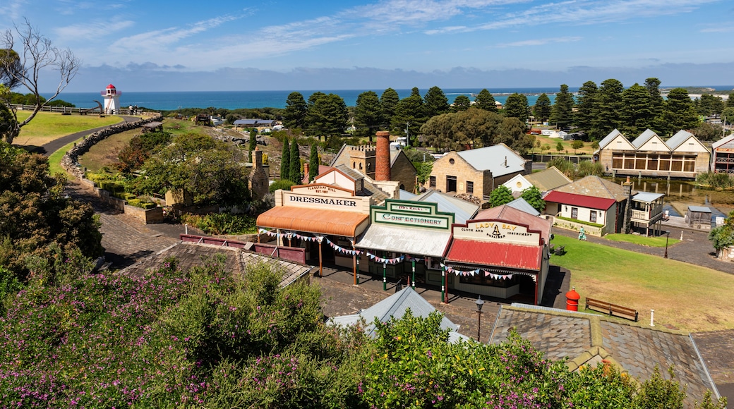 Warrnambool, Victoria, Australia – February 13, 2024: Flagstaff Hill Maritime Museum, village street