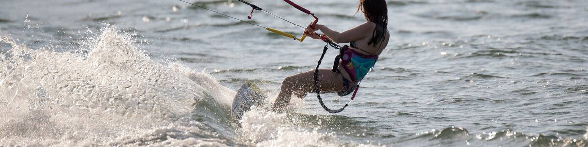kitesurfing girl