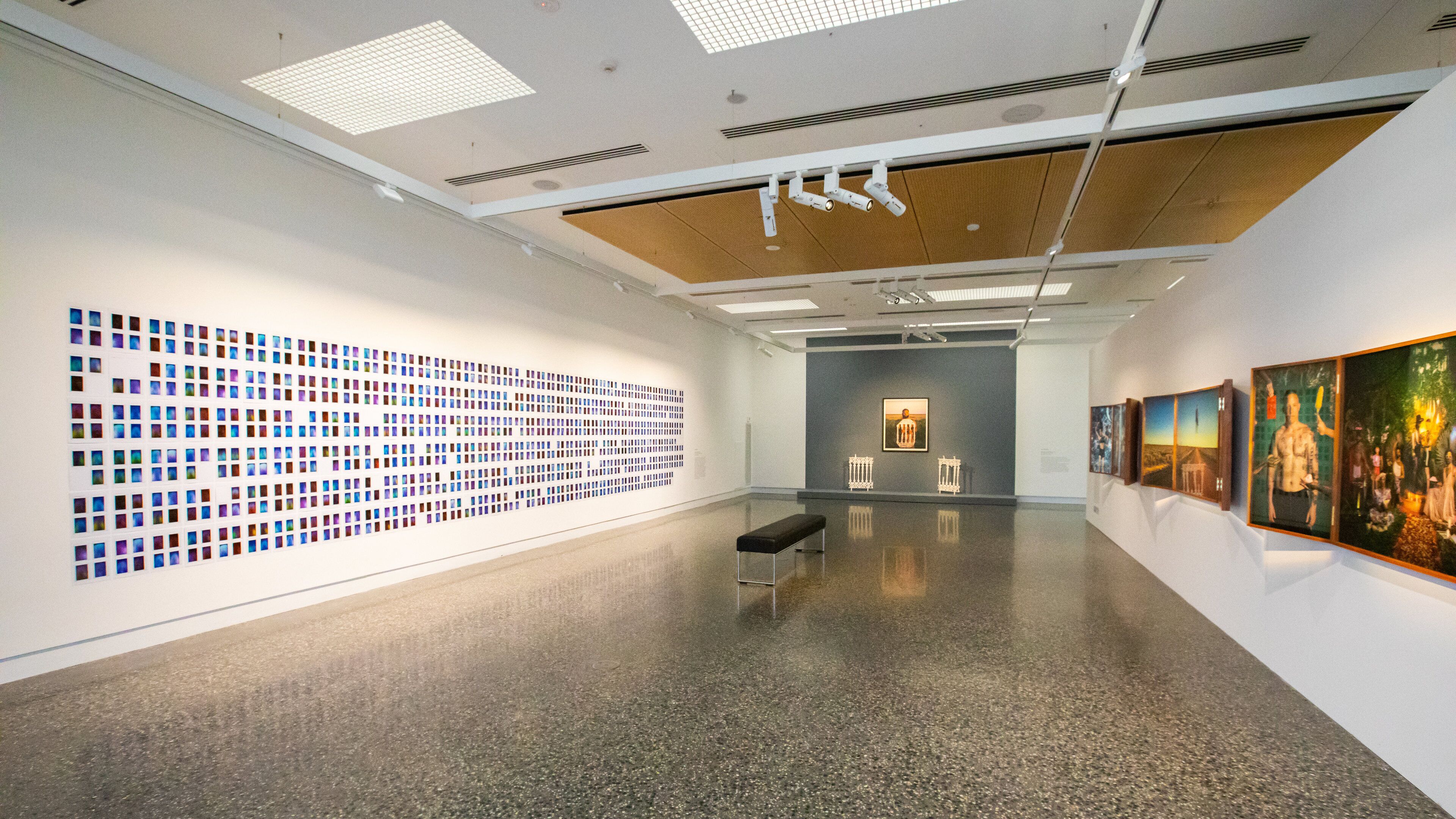 Murray Art Museum Albury which includes interior views and art