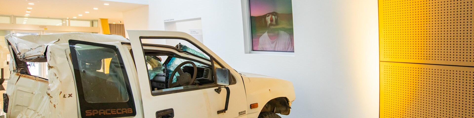 Murray Art Museum Albury showing interior views and art