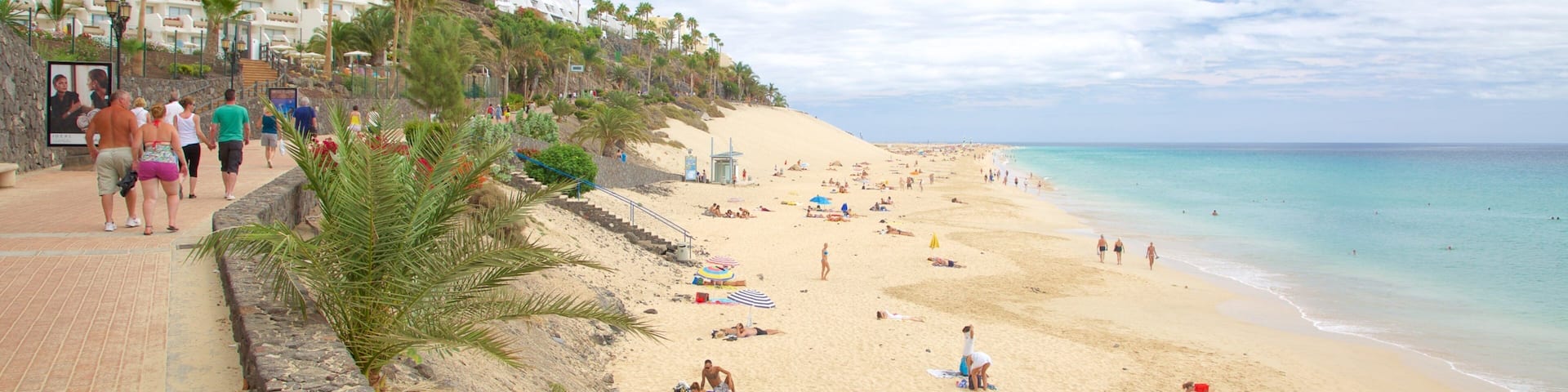 Morro Jable qui includes plage de sable et vues littorales