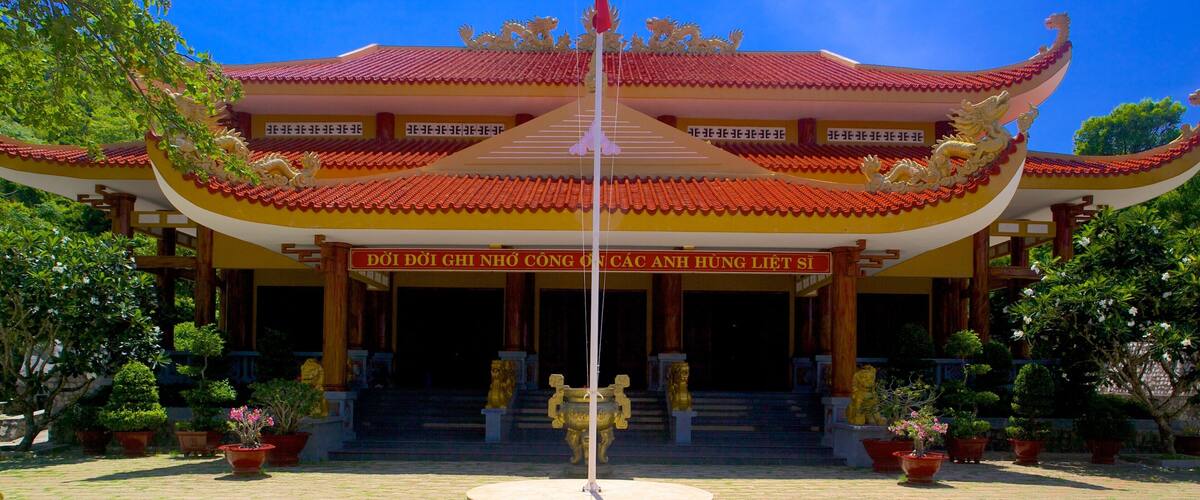 Minh Dam Mountain which includes a temple or place of worship