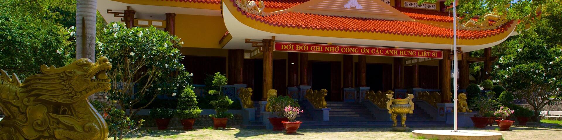 Minh Dam Mountain which includes a temple or place of worship