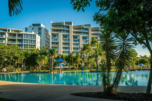 Bluewater lagoon in Mackay, Queensland, Australia, in the summer