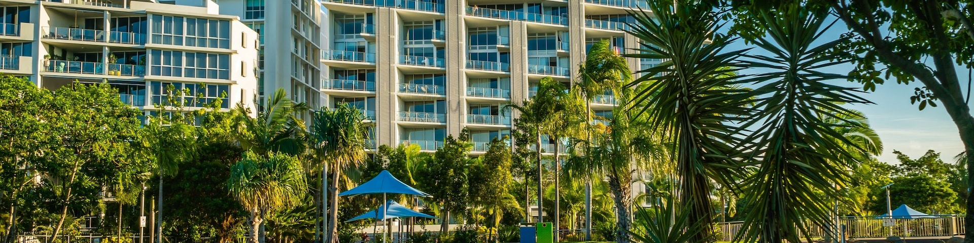 Bluewater lagoon in Mackay, Queensland, Australia, in the summer