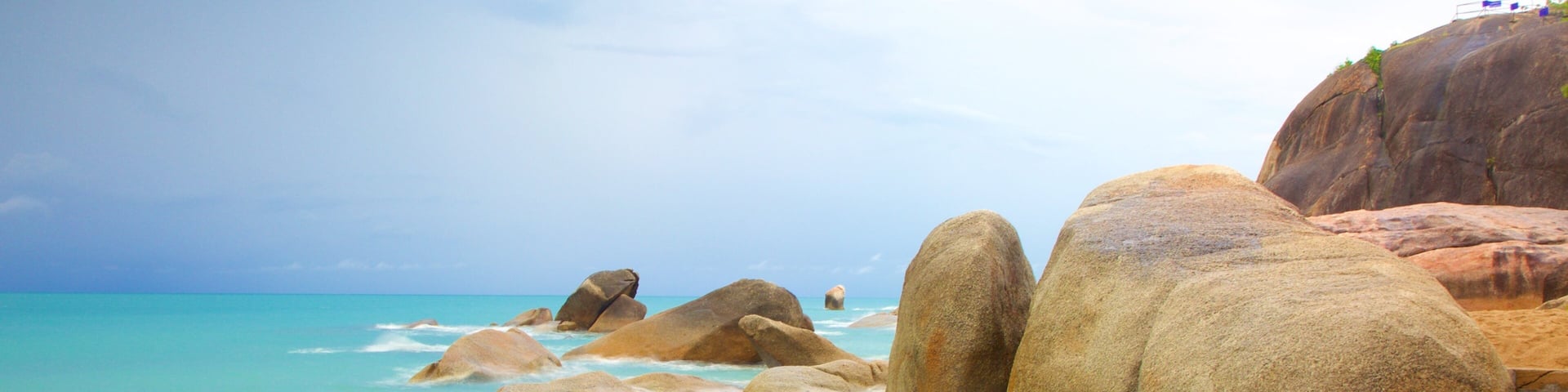 Hin Ta and Hin Yai featuring rugged coastline