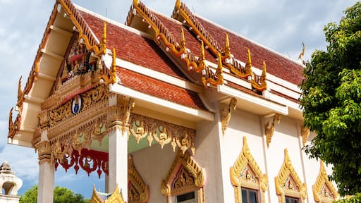 Facade of a Buddhist temple Wat Khunaram on the island of Koh Samui, Thailand