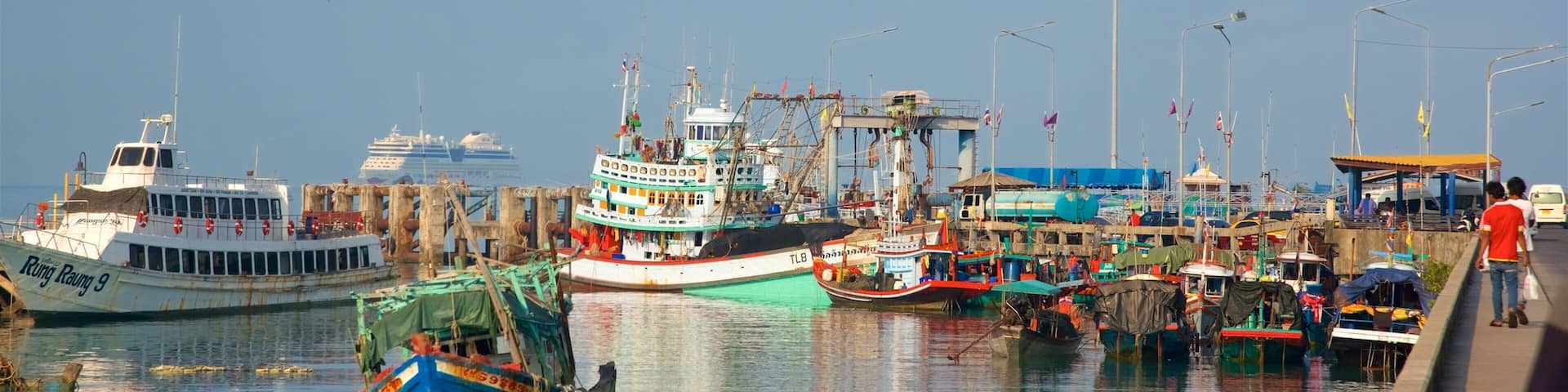 Nathon Pier featuring a bay or harbor and boating