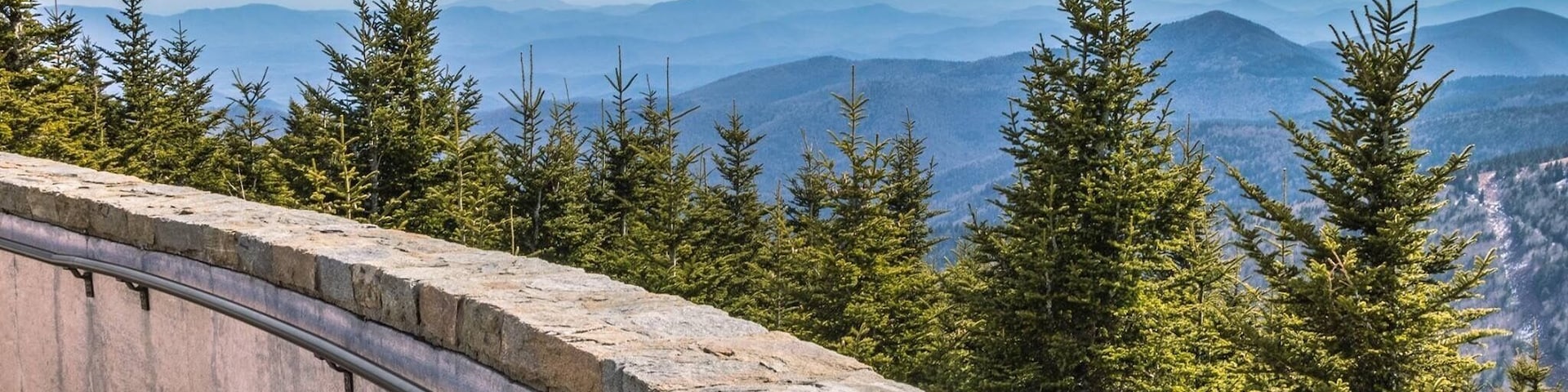 Beautiful day at the highest summit east of the Mississippi River on the Blue Ridge Parkway