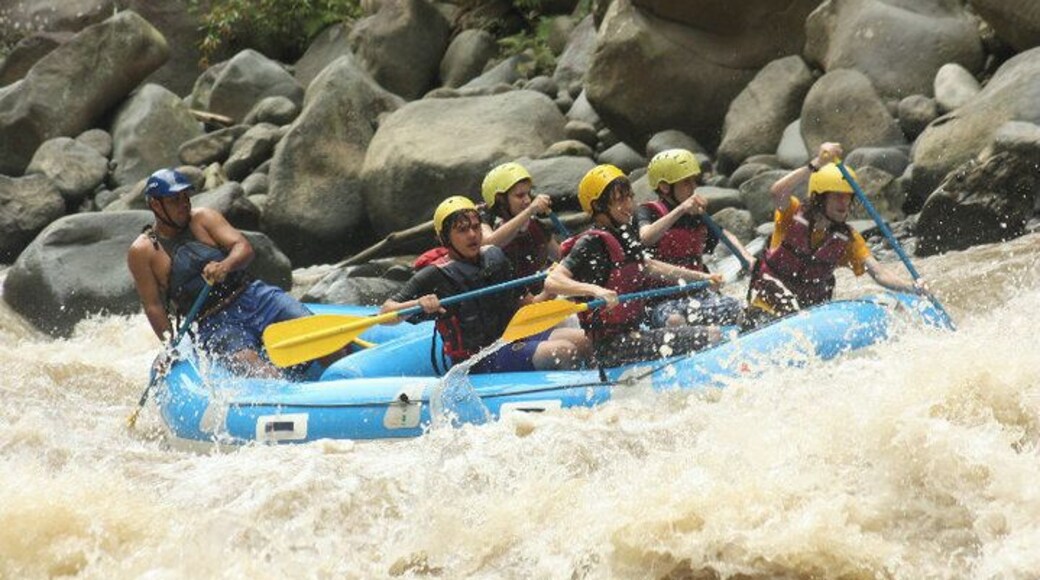 Pacuare River is one of the best places to do White Water Rafting, not only in Costa Rica, but in the world.
White Water Rafting, in a few words, is an extreme sport, using an inflatable raft to navigate a river. Pacuare River has different grades, AKA: Scale of River Difficulty, so even if it's your first time you'll do fine.
And there's a lot of companies that do this tour, it's important to say that is a full day tour, sometimes it only takes half a day.