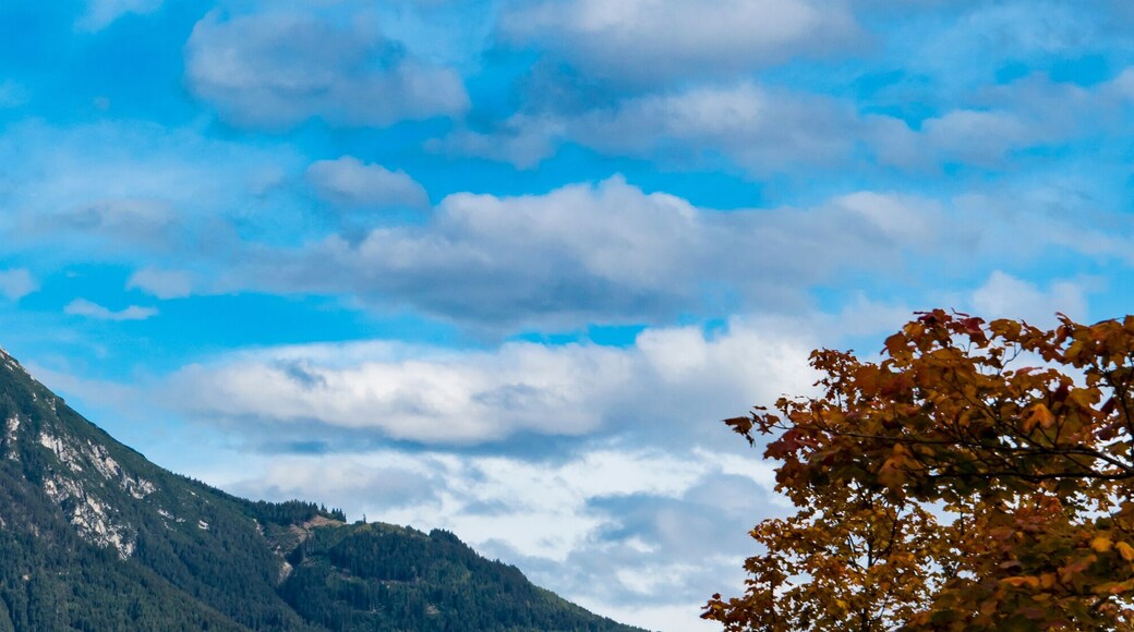 Panorama view. mountain between Mils Au and Imst. Austria