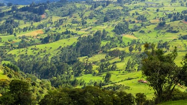 General view of the countryside in Cundinamarca, Colombia