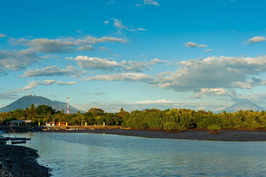 Panoramic view from Jiquilisco Bay