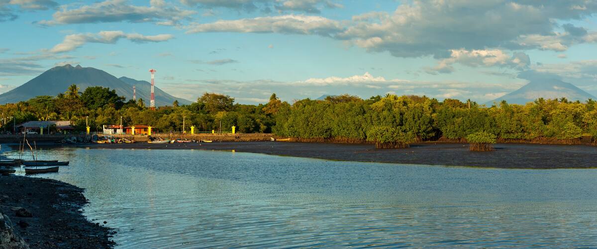 Panoramic view from Jiquilisco Bay