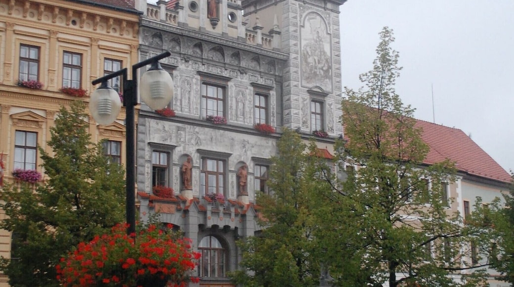 A small town with a historical centre.
There's not an abundance of things to do here, although the city centre is very compact and pleasant to walk around, Nice architecture and a well kept main square.
The Prachatice Pivovar was a very good place for a beer.