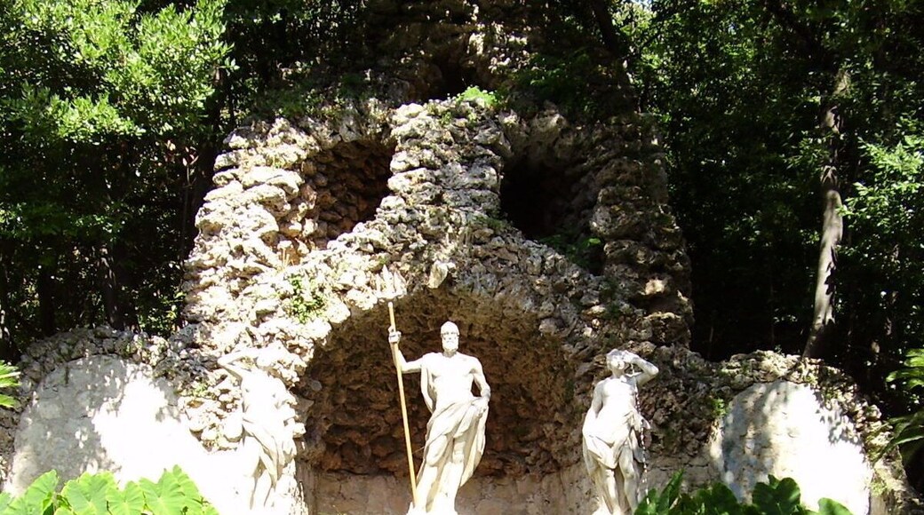Neptune's fountain in beautiful arboretum Trsteno. Arboretum was used in the filming of the series Game of Thrones.