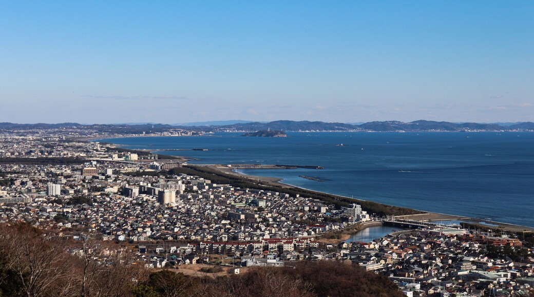 湘南平から望む江の島 神奈川県,shonandaira,hiratsuka,kanagawa,japan