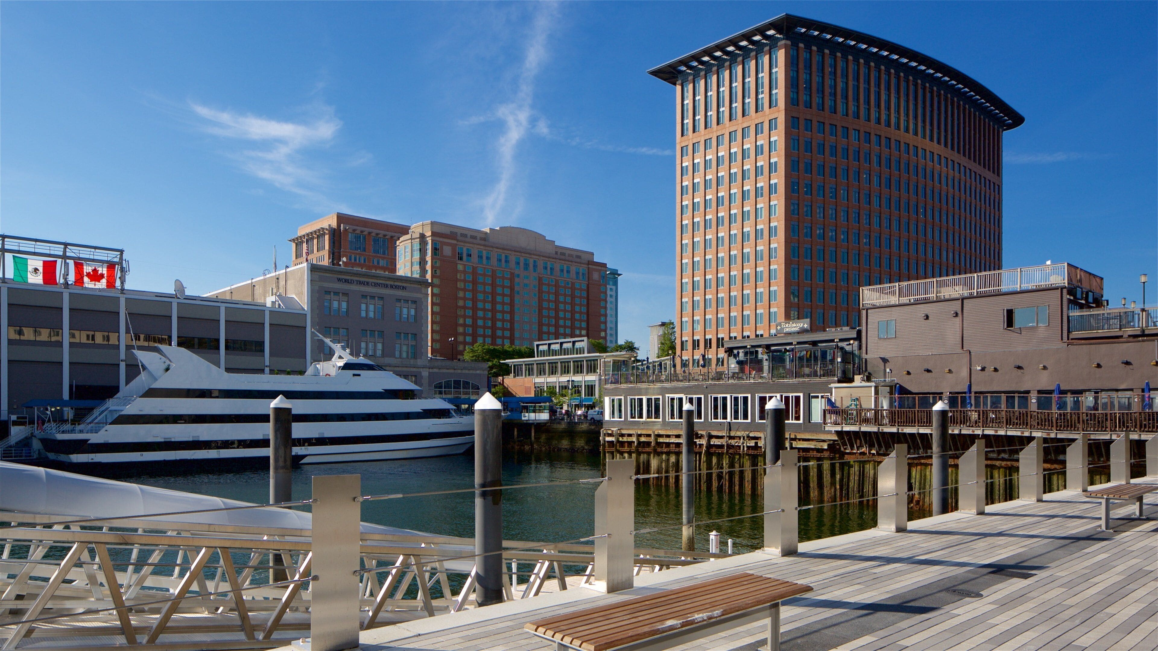 Havnedistriktet som inkluderer elv eller bekk