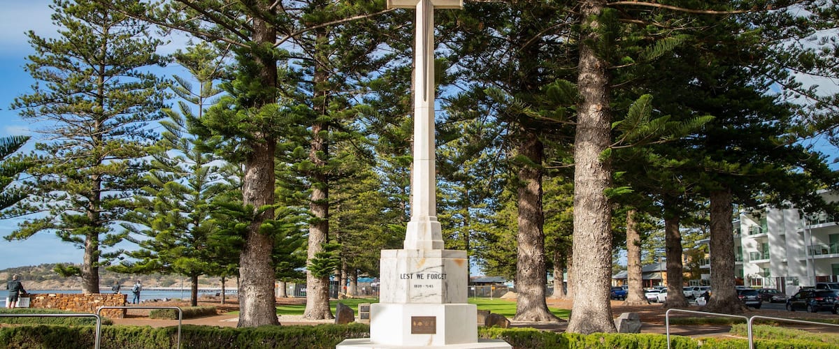 Soldier Memorial Gardens featuring religious aspects and a garden