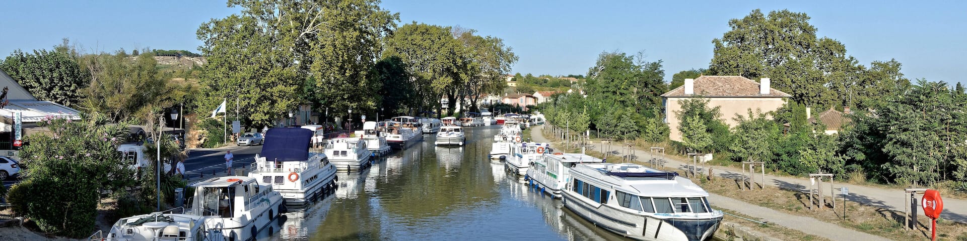 Canal du Midi, Capestang, Hérault, Ocitanie , France