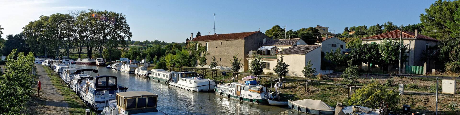 Canal du Midi, Capestang, Hérault, Ocitanie , France