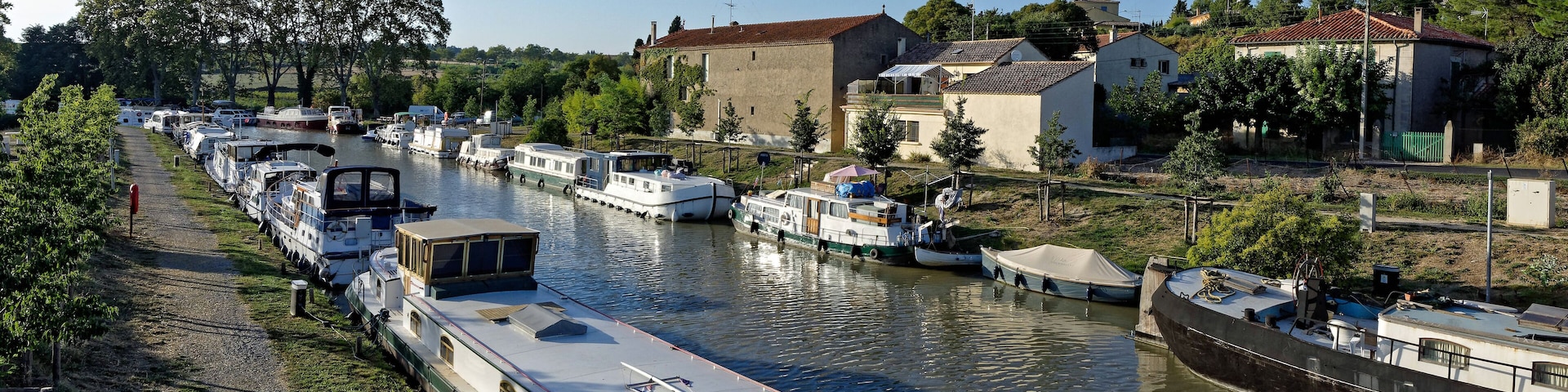 Canal du Midi, Capestang, Hérault, Ocitanie , France
