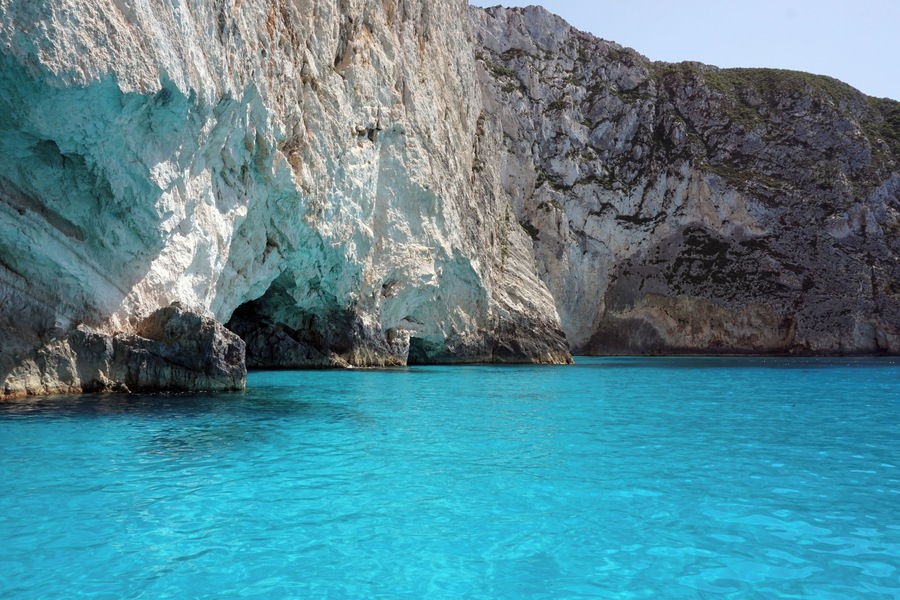 One of Zakynthos’ many treasures: the Blue Caves – get on a private boat and take your snorkel to get lost in crystal bright blue waters #LifeAtExpedia #SeasideDiscoveries