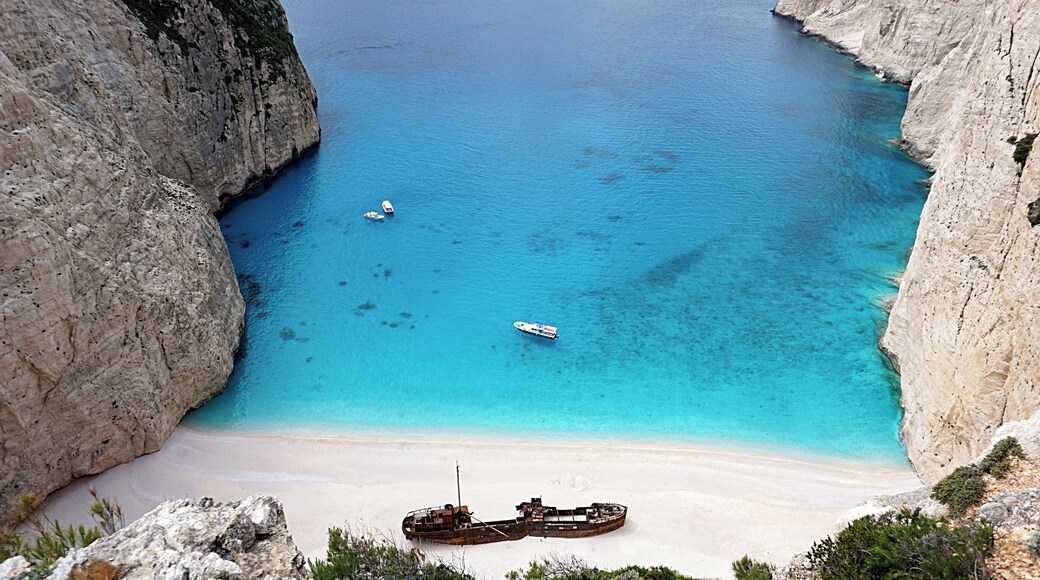 Escape and find your inner peace in the snow-white Navagio Beach (Ναυάγιο) and bluer-than-blue water! #LifeAtExpedia #SeasideDiscoveries